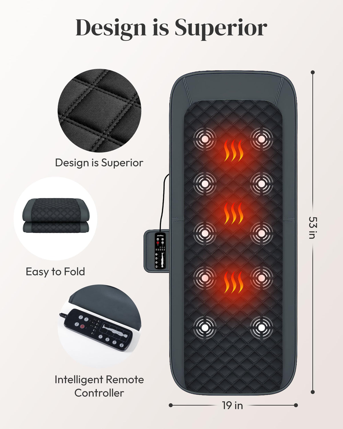 Full Body Massage Mat with Heat S3470