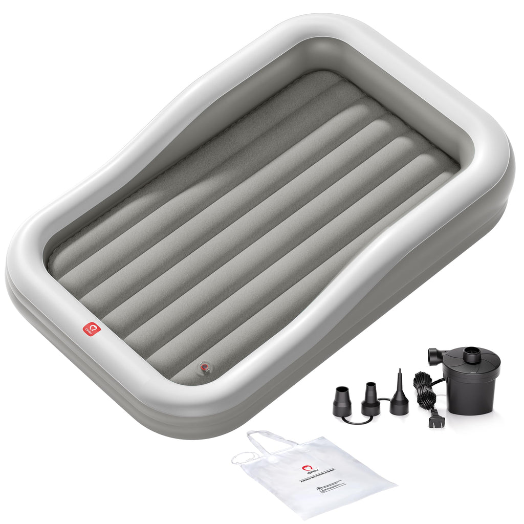 Inflatable Toddler Travel Bed Extra Large Gray E2823