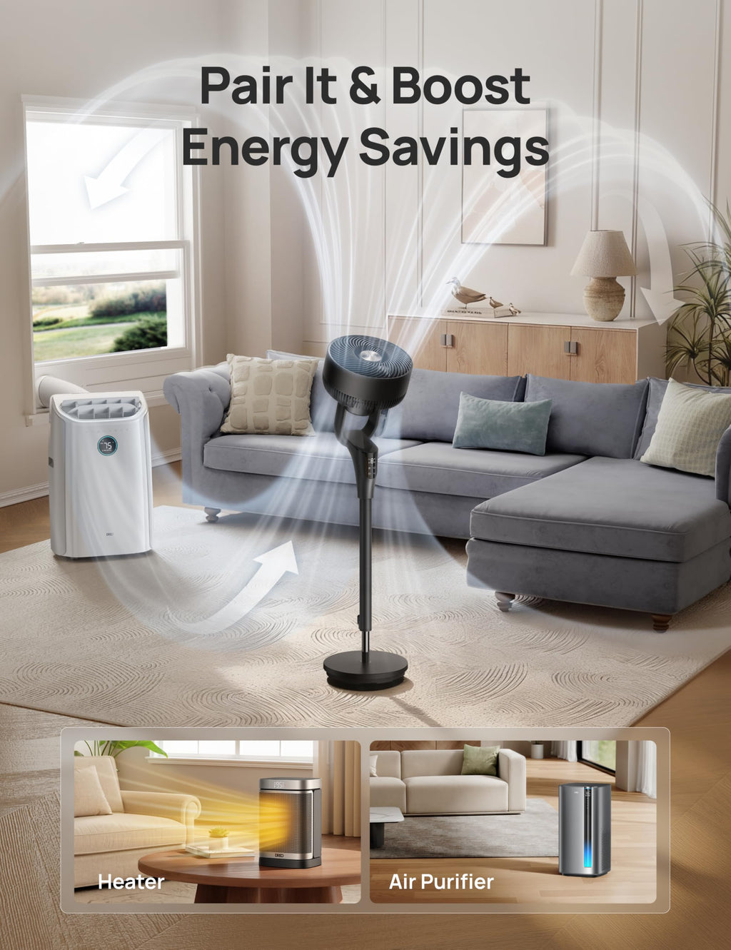 Oscillating Standing Fan U98228