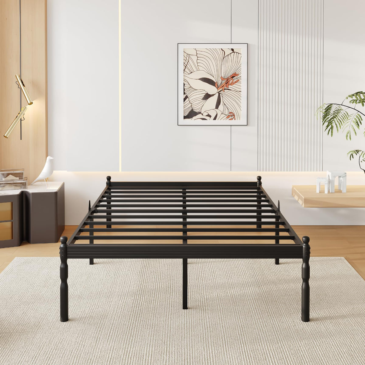 18" Metal Queen Platform Bed Frame Q62201