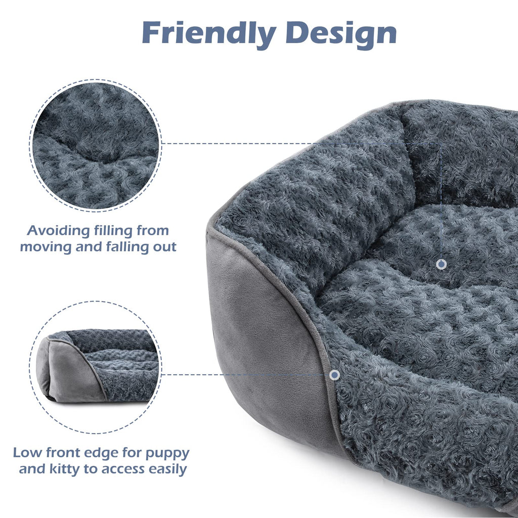 Washable Orthopedic Dog Bed with Anti-Slip Bottom J407