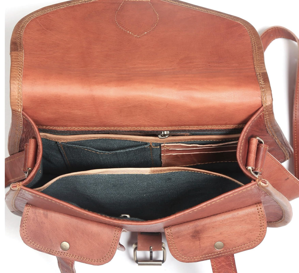 Women Vintage Style Genuine Leather Crossbody Shoulder Bag O578