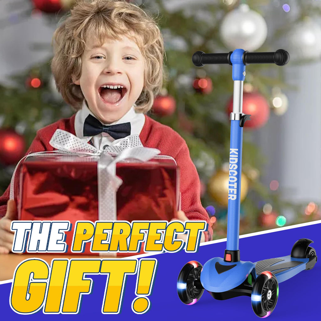 Multicolor 3 Wheel Kids Scooter with LED Light-Up Wheels W558