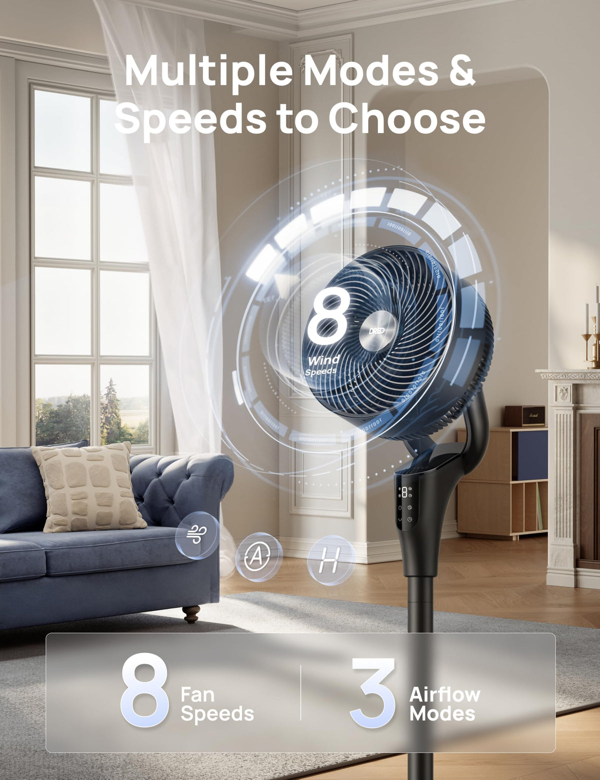 Oscillating Standing Fan U98228