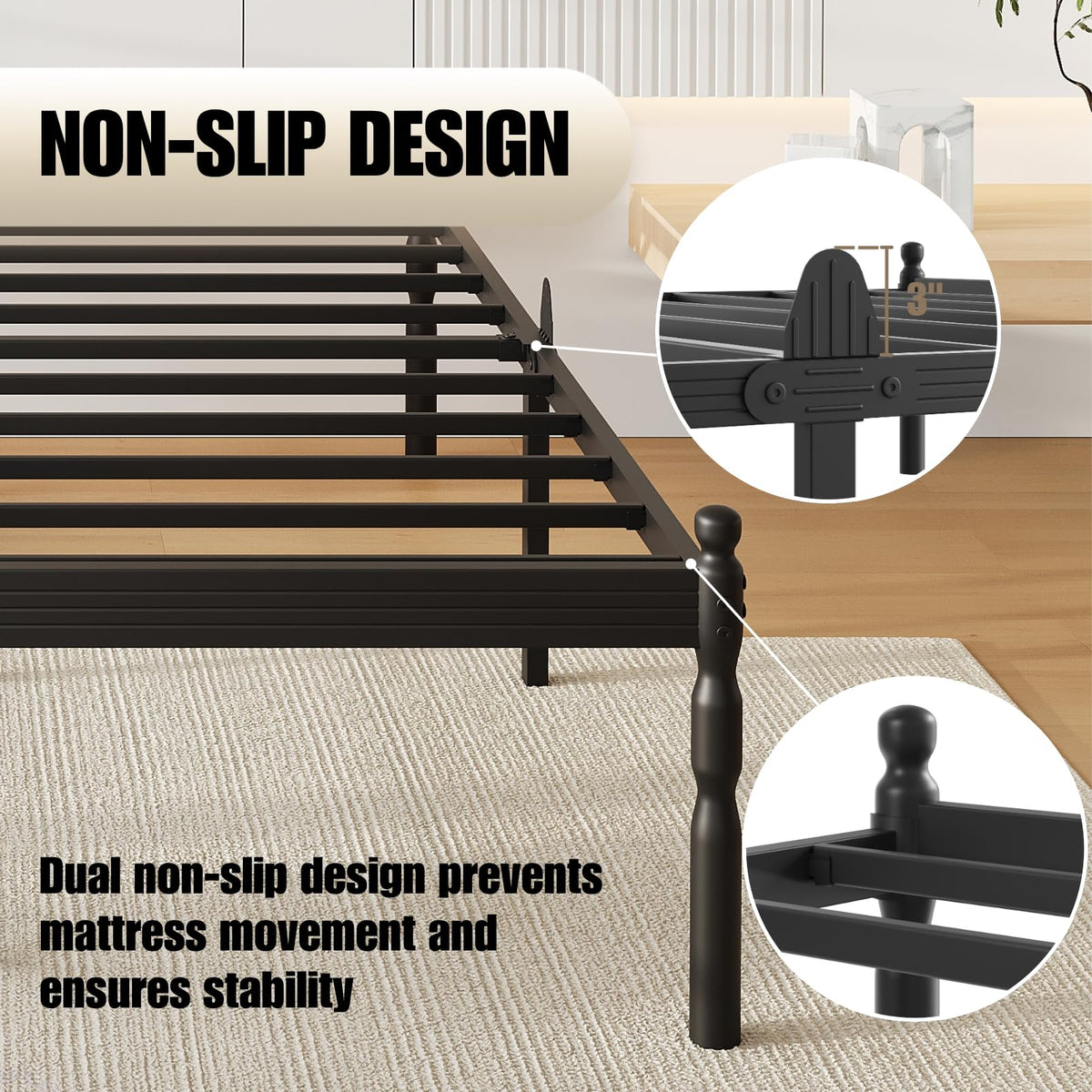 18" Metal Queen Platform Bed Frame Q62201