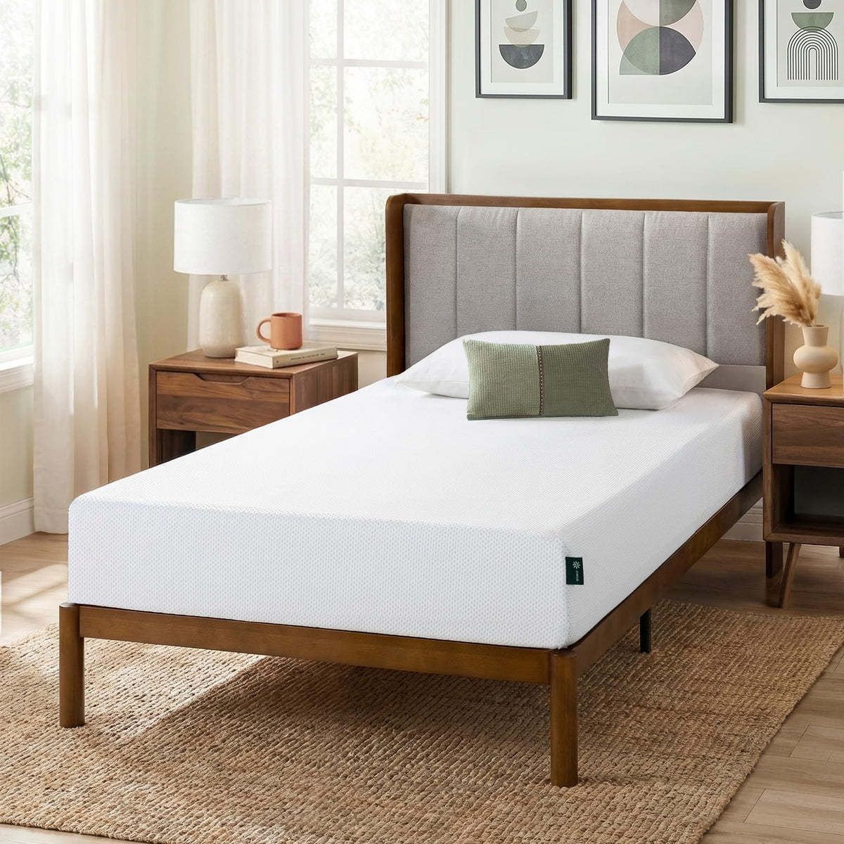 8 Inch Green Tea Cooling Gel Memory Foam Mattress Twin Z307