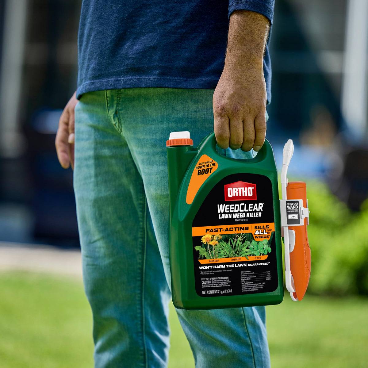 Ortho WeedClear Lawn Weed Killer Ready-to-Use with Comfort Wand, 1 gal. I7930