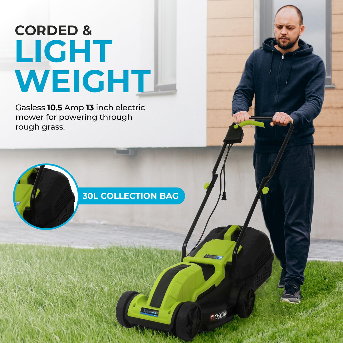 13 Inch Corded Electric Lawn Mower B710
