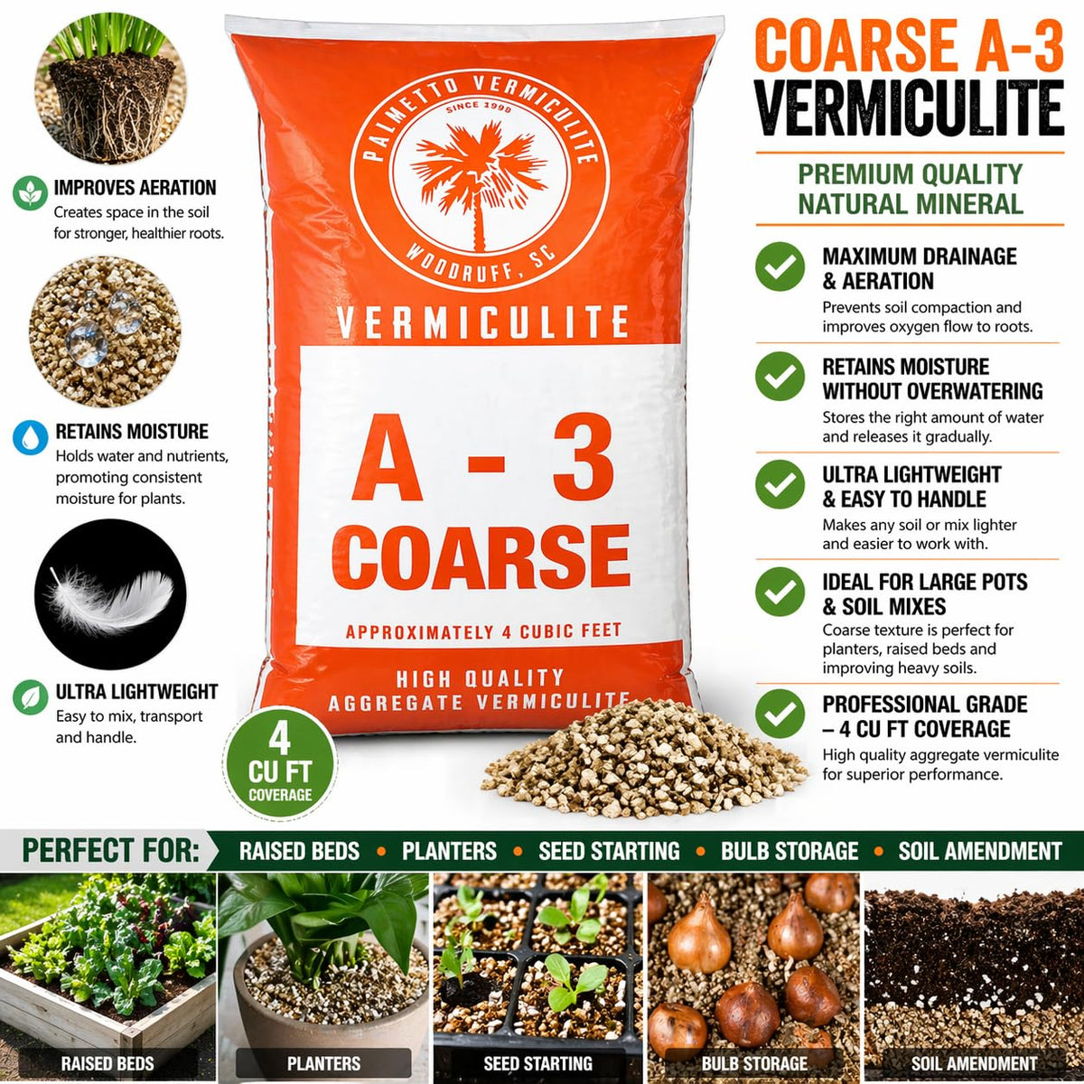 Vermiculite 4 Cubic Foot Coarse B5324