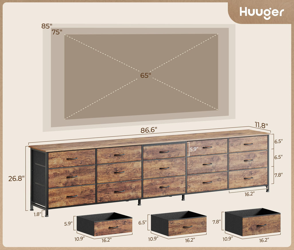 86.6 Inch Long Dresser T966