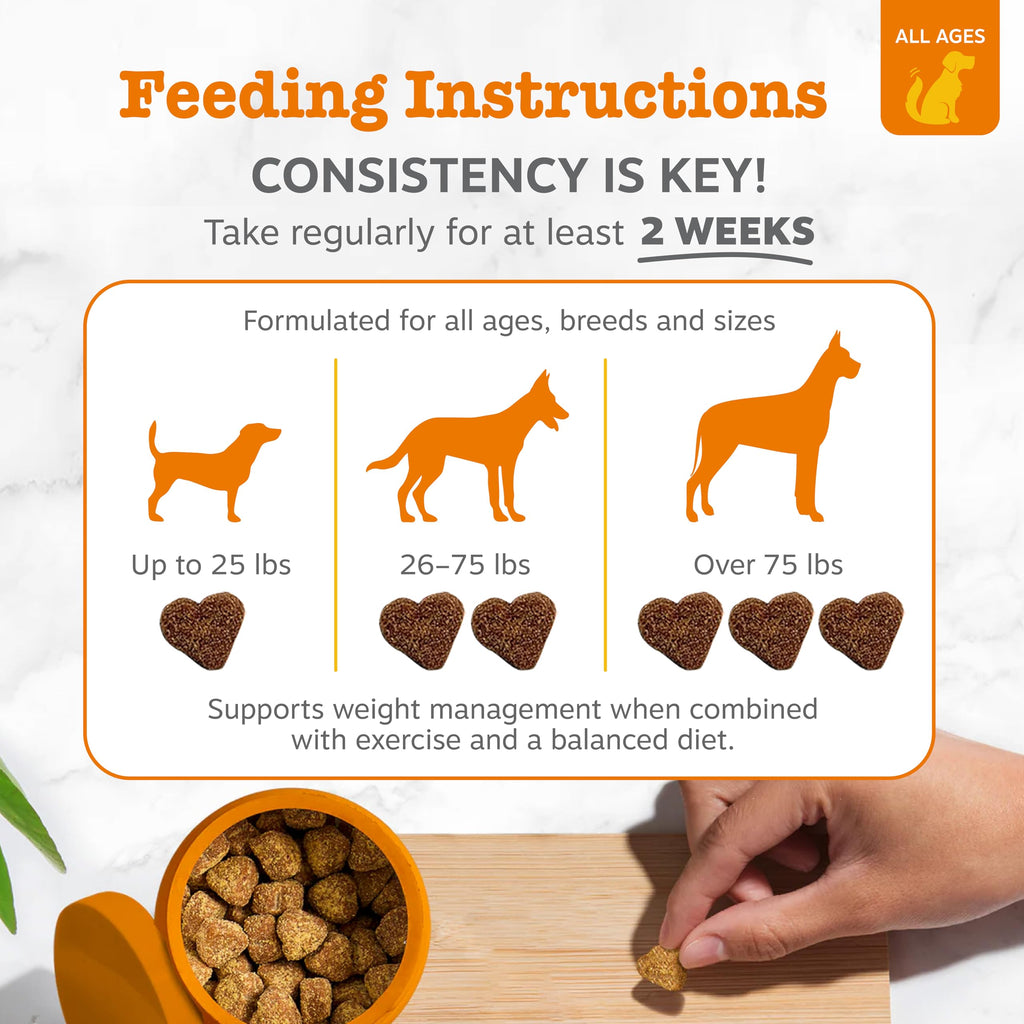 90 Count Dog Weight Management Supplement X97750
