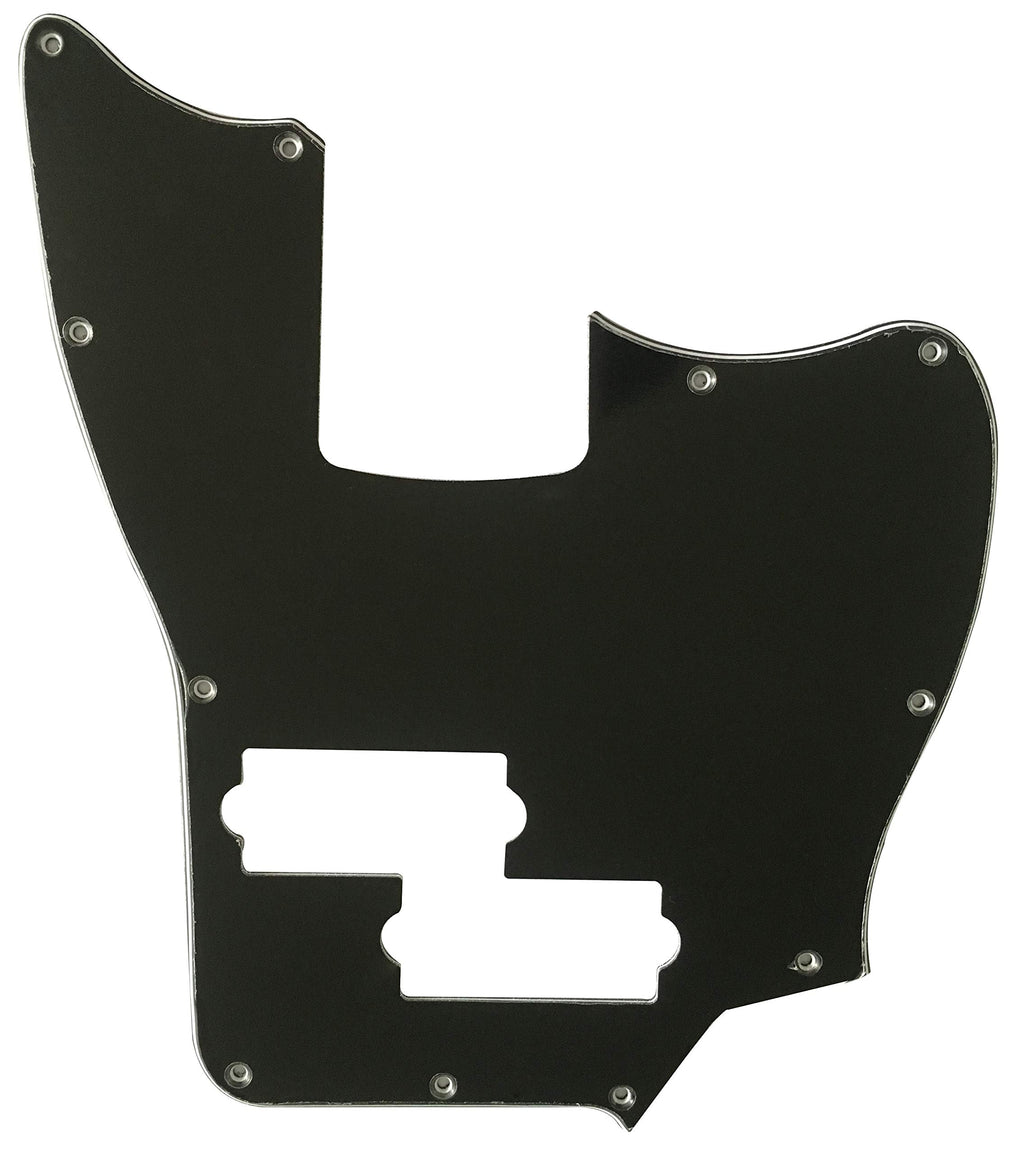 Black 3 Ply Short Scale Bass Guitar Pickguard F62076