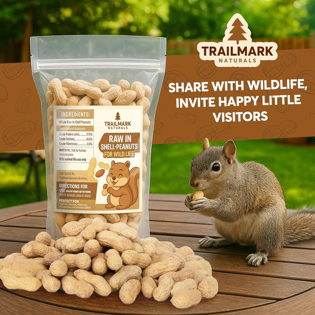 Raw Peanuts for Squirrels and Birds, 12 Pounds D1065