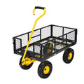 Heavy Duty 4.5 Cu Ft Mesh Steel Garden Cart J7735