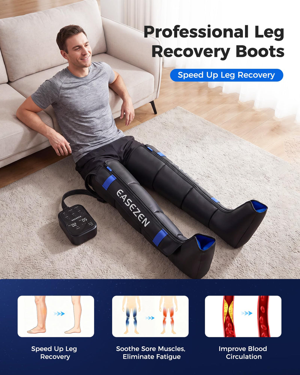 Cordless Leg Compression Massager Y7181