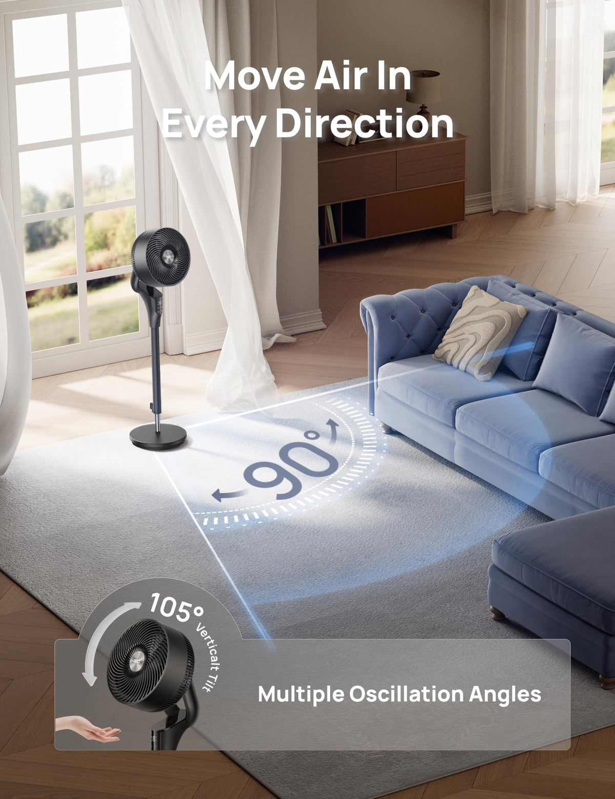 Oscillating Standing Fan U98228