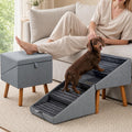 2-in-1 Wooden Pet Stairs & Ottoman D569