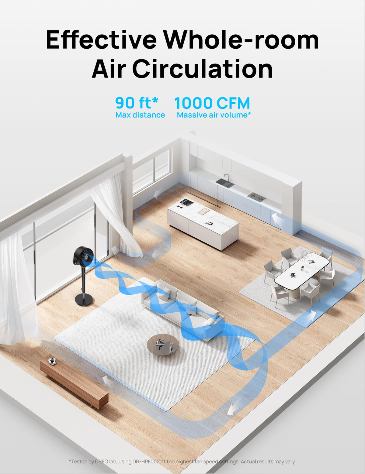 Oscillating Standing Fan U98228