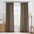 Extra Long Linen Floral Curtains 108 Inches O852
