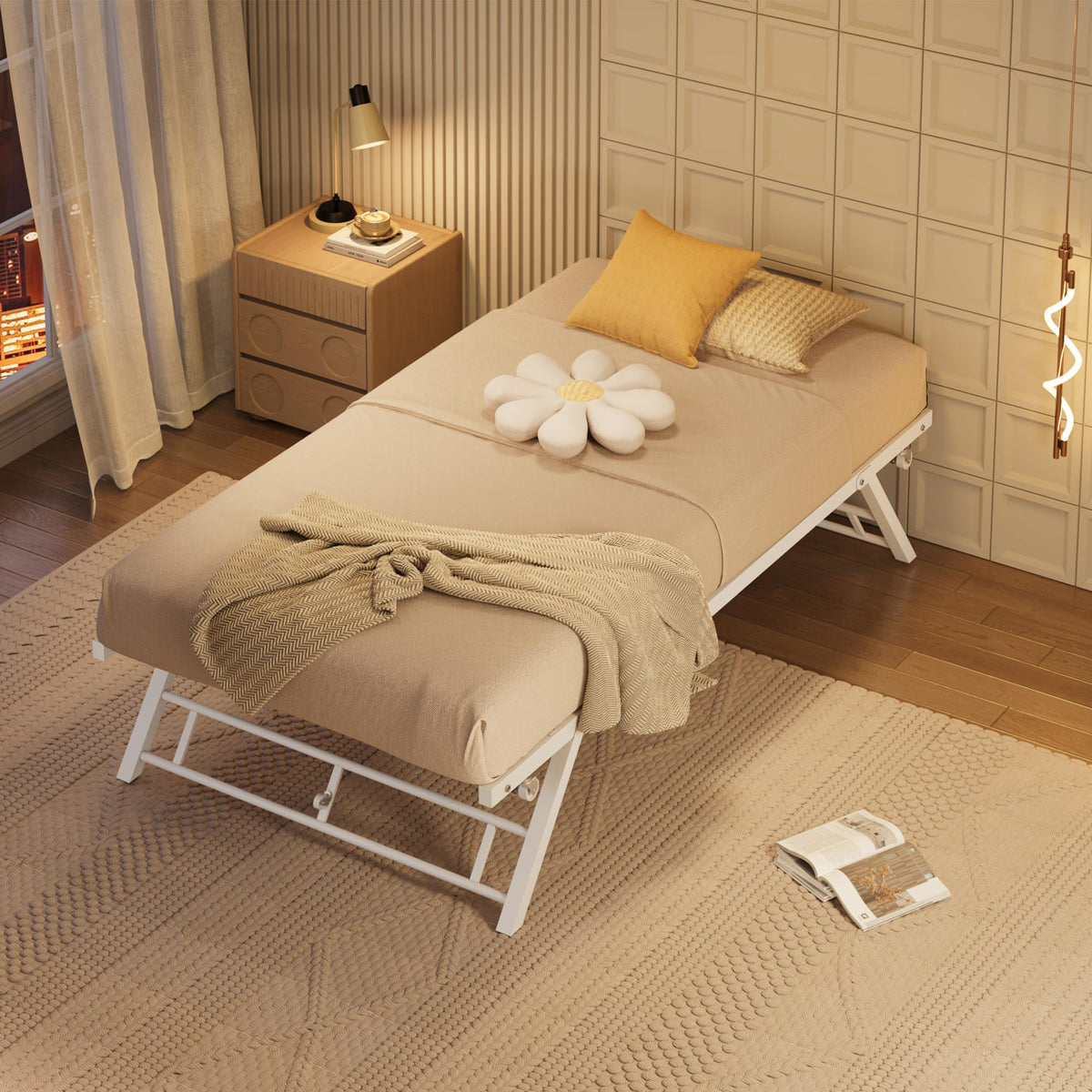 Twin Pop Up Trundle Bed X70912