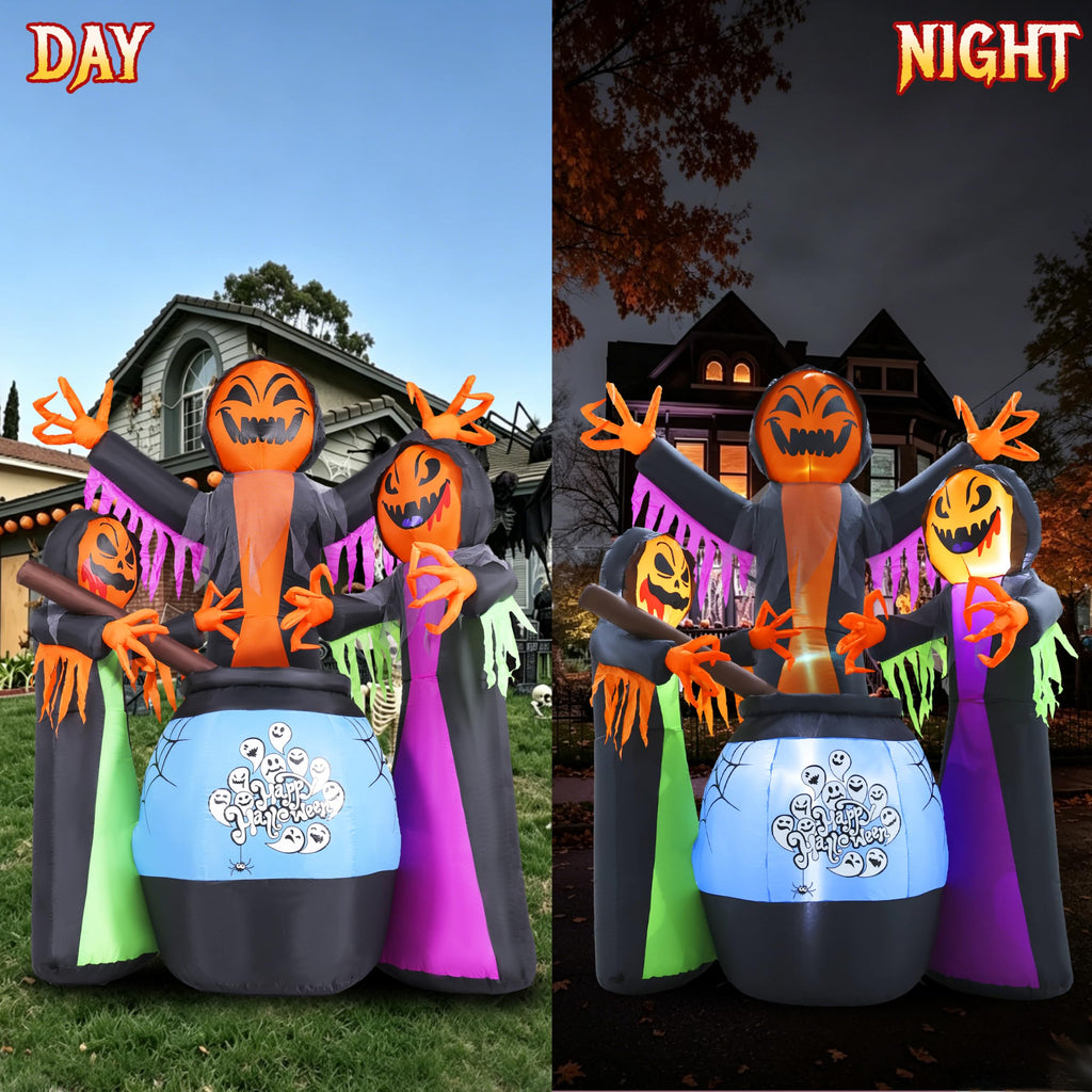 8FT Halloween Inflatable with Light Yard Decor G4334