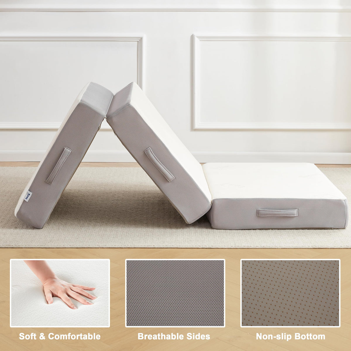 6 Inch Memory Foam Tri-fold Folding Mattress T295