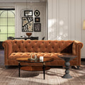 88" Burnt Orange Performance Velvet Sofa D868685