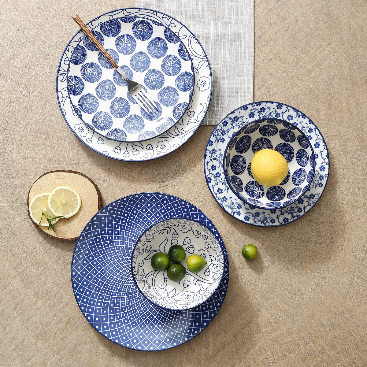 Ceramic Dinnerware Set 12 Pieces Y756746